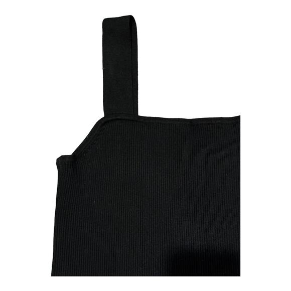 Madewell Dearing Square-Neck Crop Sweater Tank black size XL - Picture 3 of 12